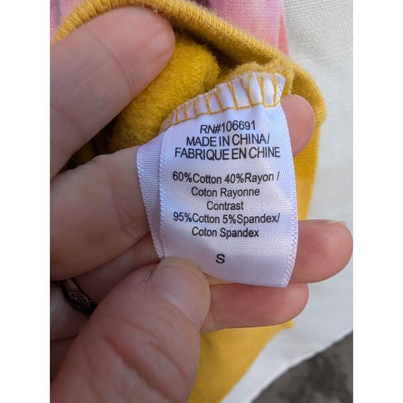 YFB Young Fabulous & Broke Women's Sunset Ombre Cowl Neck Hooded Sweater Size S - Picture 7 of 9